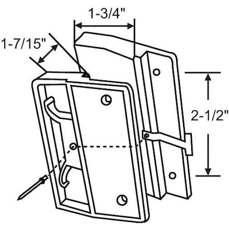 Strybuc Patio Screen Door Handle 900-17710